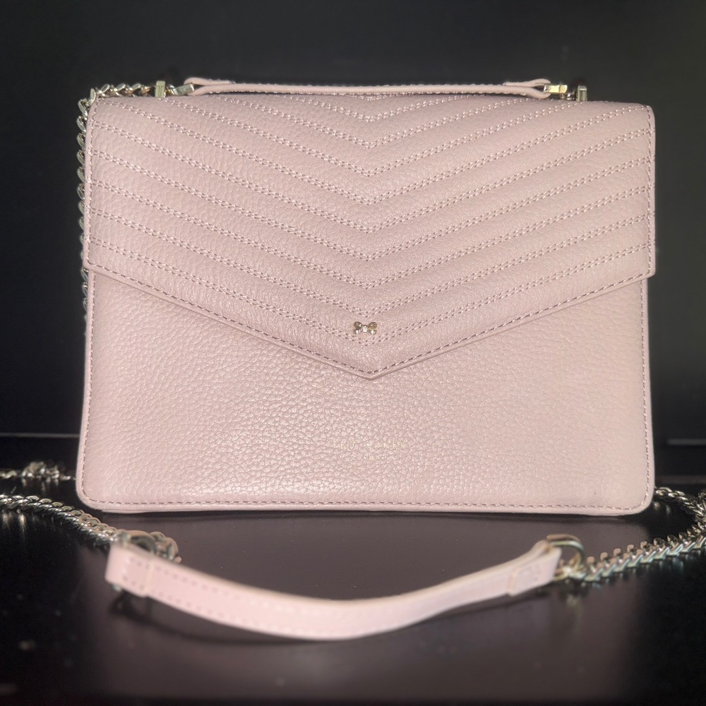 Ted Baker London- KALILA Bow Blush Pink Envelope Chain Crossbody – NWT